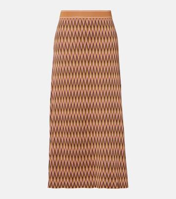 Brandy jacquard midi skirt | Rixo