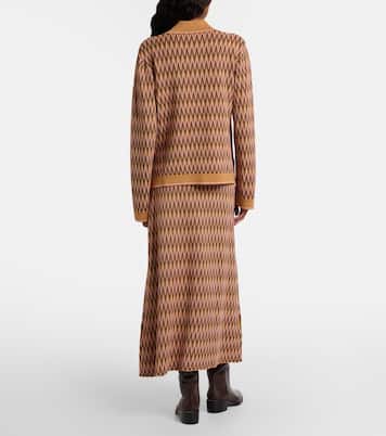 Brandy jacquard midi skirt | Rixo