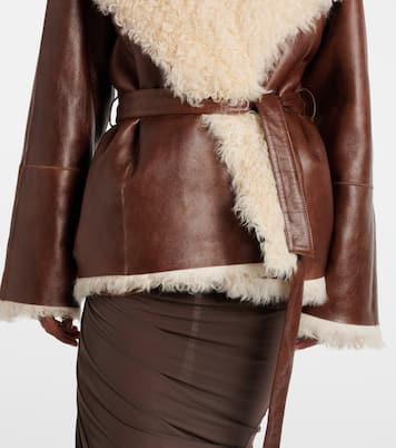 Veste en cuir et shearling | Magda Butrym