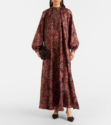 Verziertes Maxikleid Alpe aus Seide | Max Mara