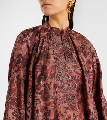 Verziertes Maxikleid Alpe aus Seide | Max Mara