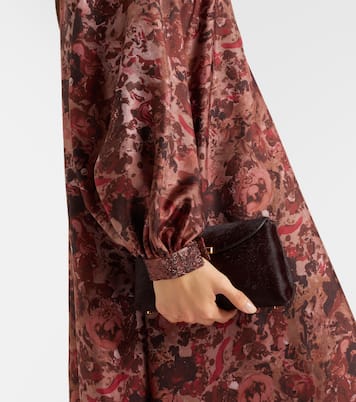 Verziertes Maxikleid Alpe aus Seide | Max Mara