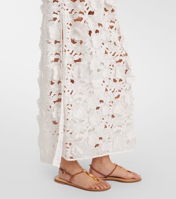 Vestido largo Patience de algodón floral | Zimmermann