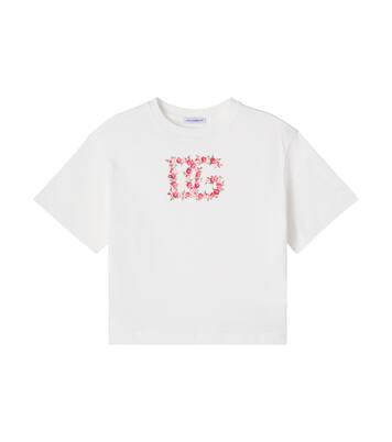 T-shirt DG in jersey di cotone | Dolce&Gabbana Kids