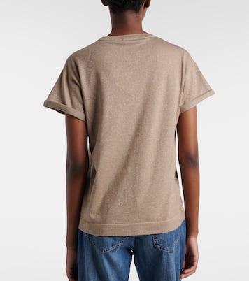 Cashmere and silk-blend T-shirt | Brunello Cucinelli