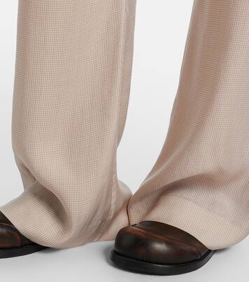 Checked twill straight pants | Acne Studios