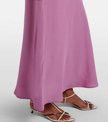 Valencia silk crêpe maxi dress | Asceno