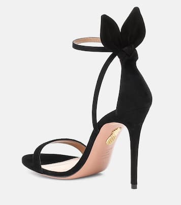 Sandales Bow Tie 105 en daim | Aquazzura