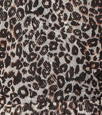 Regan leopard-print minidress | Velvet
