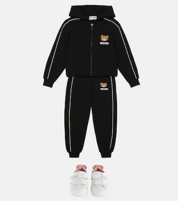 حذاء سنيكرز من الجلد | Moschino Kids