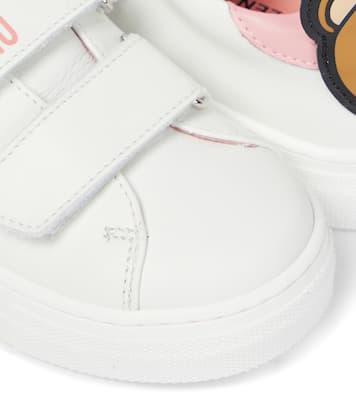 حذاء سنيكرز من الجلد | Moschino Kids