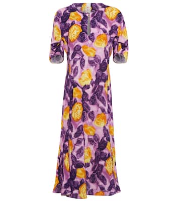 Vestido midi floral | Marni