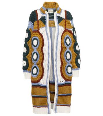 Cardigan Celian in crochet di cashmere | Khaite