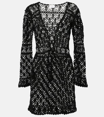 Miniabito Bianca in crochet di cotone | Anna Kosturova
