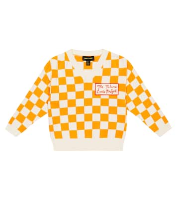 Pull en coton à carreaux | Mini Rodini