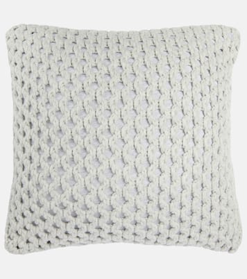 Cashmere and cotton cushion | Brunello Cucinelli