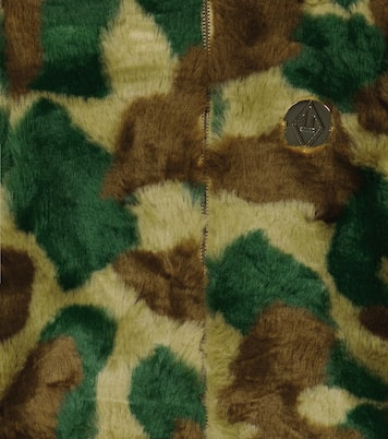 Lion camouflage faux fur jacket | The Animals Observatory