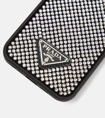 Custodia per iPhone 13 con cristalli | Prada