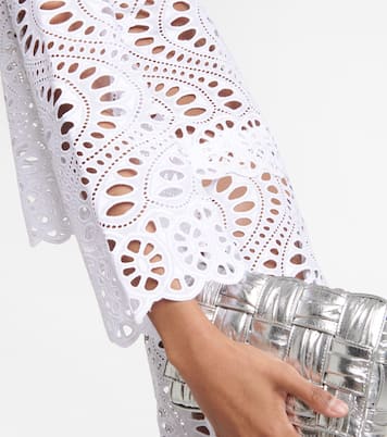 Top de algodón con bordado inglés | Giambattista Valli