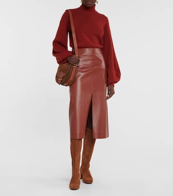 Saint Honore suede knee-high boots | Aquazzura