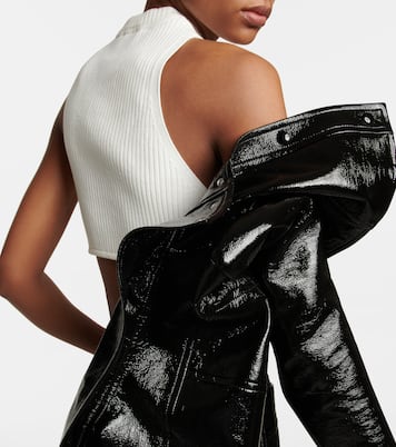 Cropped-Top aus Rippstrick | Courrèges