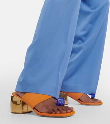 Verzierte Sandalen aus Kalbshaar | Dries Van Noten