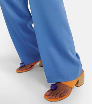 Verzierte Sandalen aus Kalbshaar | Dries Van Noten