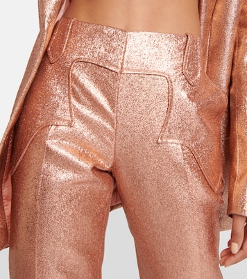 Iridescent sable straight-leg pants | Tom Ford