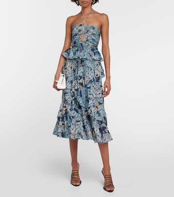 Vestido midi Simona en mezcla de algodón | Ulla Johnson