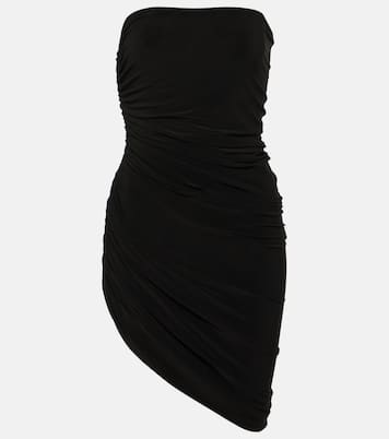 Draped jersey minidress  | Norma Kamali