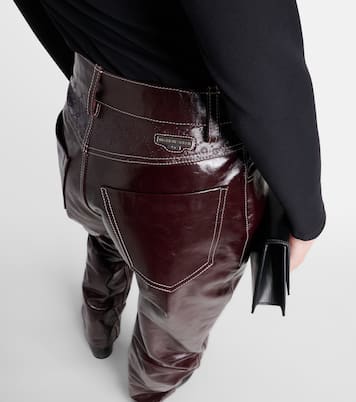 Pantaloni regular in pelle ombré | Marine Serre