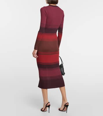 Shoko striped cardigan midi dress | Staud