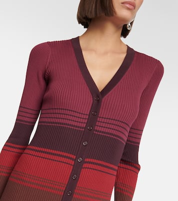 Shoko striped cardigan midi dress | Staud