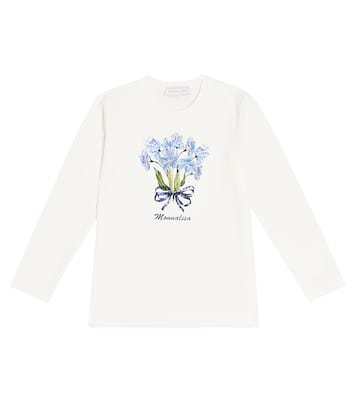 Top in misto cotone con stampa | Monnalisa