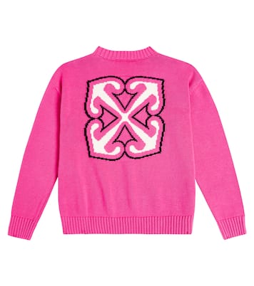 Pullover in lana con logo | Off-White Kids