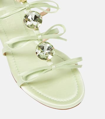 Verzierte Sandalen aus Satin | Giambattista Valli