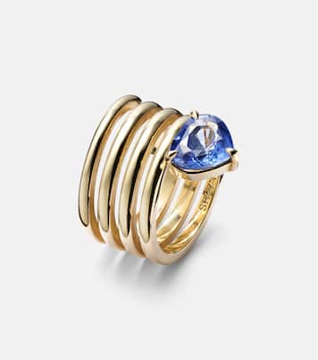 Bague Heart Spiral en or 18 ct et saphir | Shay Jewelry