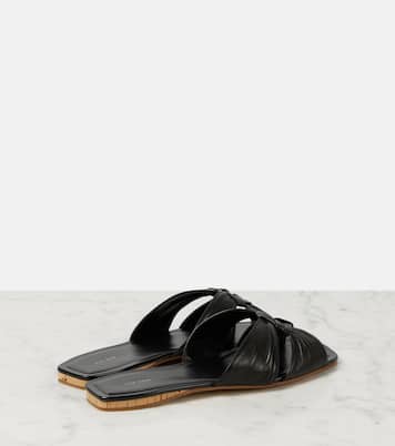 Pantoletten Soft Knot aus Satin | The Row