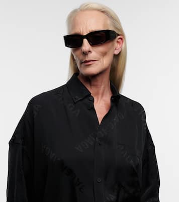 Gafas de sol rectangulares con logo | Balenciaga