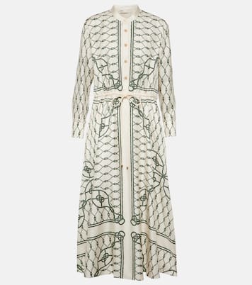 Bedrucktes Hemdblusenkleid aus Seiden-Twill | Tory Burch