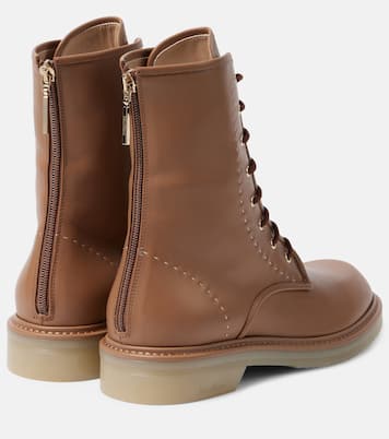 Schnürstiefel aus Leder | Max Mara