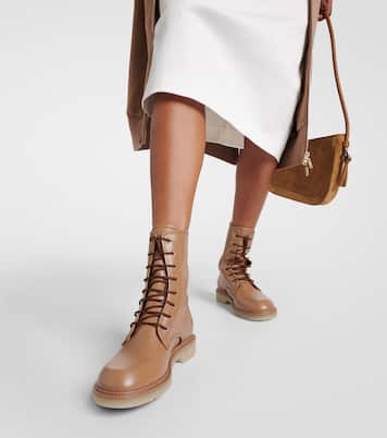 Schnürstiefel aus Leder | Max Mara