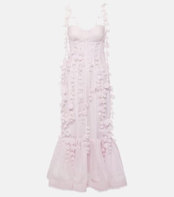 Abito midi in lino e seta | Zimmermann