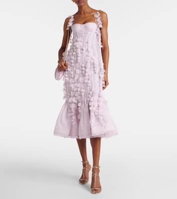 Abito midi in lino e seta | Zimmermann