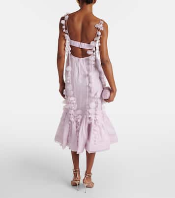 Abito midi in lino e seta | Zimmermann