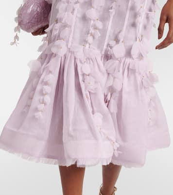 Abito midi in lino e seta | Zimmermann