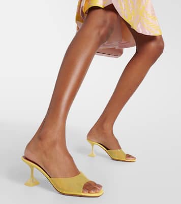 Mules Lupita Glass 70 en PVC | Amina Muaddi