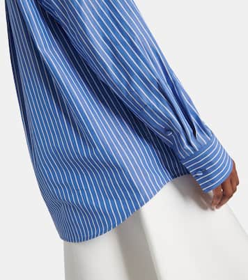 Blouse VGold rayée en coton | Valentino