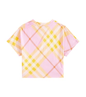 T-shirt Burberry Check en coton | Burberry Kids