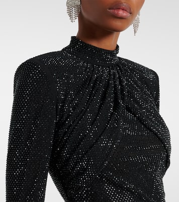 Embellished mesh top | Self-Portrait